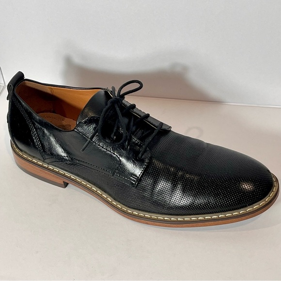 Steve Madden Men’s Nytro Black Perforated Derby Dress Shoe Size 9 Quiet Luxury main image 13